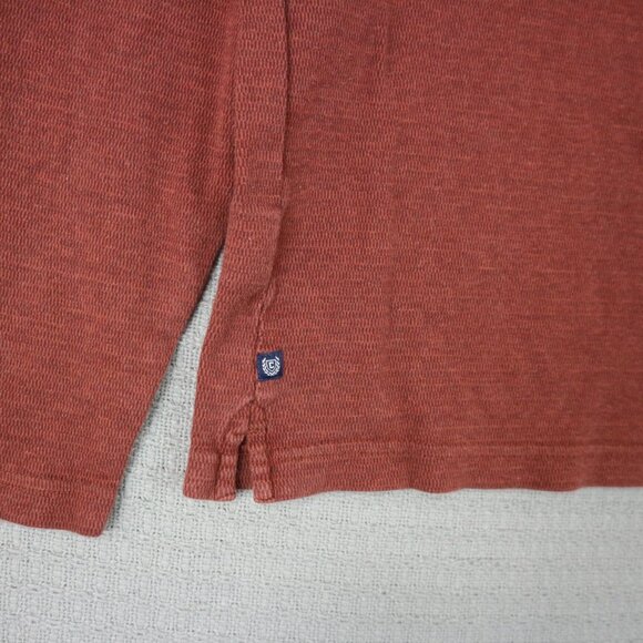 Chaps Quarter Zip Ralph Lauren Mens Orange Medium - Picture 6 of 7